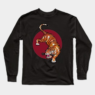 Tiger Red Circle Long Sleeve T-Shirt